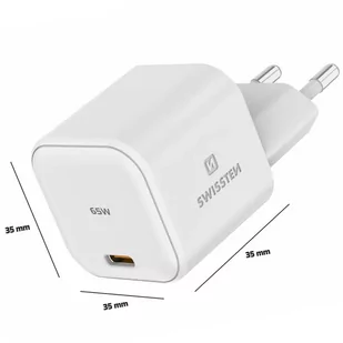 SWISSTEN Ładowarka sieciowa USB-C 65W GaN Charge - Ładowarki do telefonów - miniaturka - grafika 3