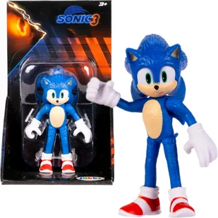 SONIC THE HEDGEHOG MOVIE 3 JAKKS PACIFIC ORYGINALNA RUCHOMA FIGURKA SONIC - Figurki dla dzieci - miniaturka - grafika 1