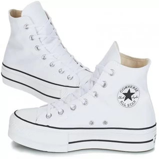Trampki damskie - Converse buty trampki damskie białe wysokie platforma 560846C 37 - grafika 1