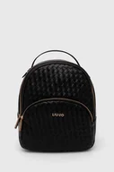 Plecaki - Liu Jo plecak damski kolor czarny mały gładki - miniaturka - grafika 1