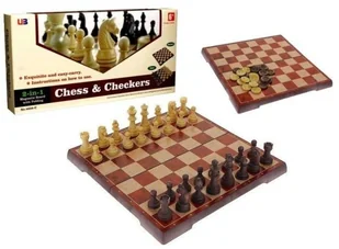 Szachy Magnetyczne Warcaby 2w1, gra logiczna, SuperZabaweczki - Gry planszowe - miniaturka - grafika 1
