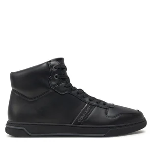 Sneakersy Calvin Klein High Top Lace Up Logo HM0HM01492 Czarny - Sneakersy męskie - miniaturka - grafika 1