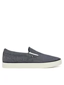 Trampki męskie - Tommy Hilfiger Tenisówki Th Hi Vulc Low Slip On Ch FM0FM05390 Niebieski - miniaturka - grafika 1