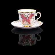 Filiżanki - Filiżanka 250 ml ze spodkiem Rococo Rocaille Róża G349 - miniaturka - grafika 1