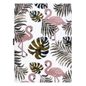 Dywany dla dzieci - Dywan PETIT GARDEN FLAMINGI LIŚCIE MONSTERY krem beżowy 140x190 cm - miniaturka - grafika 1