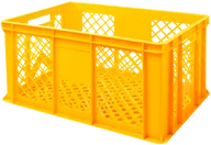 Pojemniki i kosze gastronomiczne - Pojemnik plastikowy ażurowy na pieczywo H-300 600x400x300 - miniaturka - grafika 1