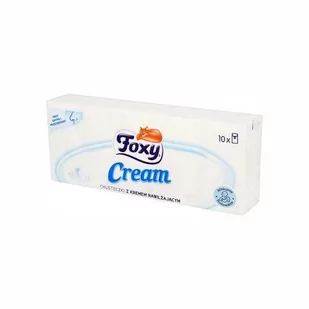 Foxy CHUSTECZKI HIGIENICZNE CREAM 10X10 PL43622 - Chusteczki higieniczne - miniaturka - grafika 2