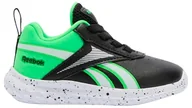 Buty dla chłopców - Reebok Rush Runner 5 Syn Elastic Lace sneakersy chłopięce, Black Solarlime Ftwrwhite, 25.5 EU - miniaturka - grafika 1