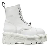 Glany damskie - Glany NEW ROCK M-MILI083CM-C56 Biały - miniaturka - grafika 1