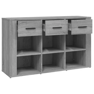 Lumarko Szafka, szary dąb sonoma 100x30x59,5 cm materiał drewnopochodny - Szafki do salonu - miniaturka - grafika 9