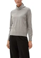 Swetry damskie - s.Oliver Women's 2121150 sweter damski, brązowy, 42 - miniaturka - grafika 1