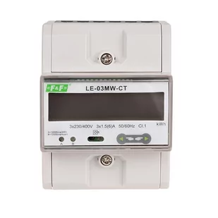 F&amp;F Trójfazowy licznik energii elektrycznej LE-03MW-CT LE-03MW-CT - Liczniki energii elektrycznej - miniaturka - grafika 1
