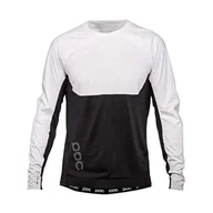 Koszulki męskie - POC 52300-8001 RACEDAY DH JERSEY HYDROGEN WHITE/URANIUM BLACK - miniaturka - grafika 1