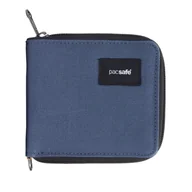 Portfele - Portfel z ochroną przed kradzieżą Pacsafe RFIDsafe Zip Around Wallet Coastal Blue - miniaturka - grafika 1