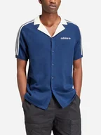 Koszule męskie - Koszula męska bawełniana Adidas Premium Knitted IU0223 XL Granatowa (4066757906473). Koszule męskie - miniaturka - grafika 1