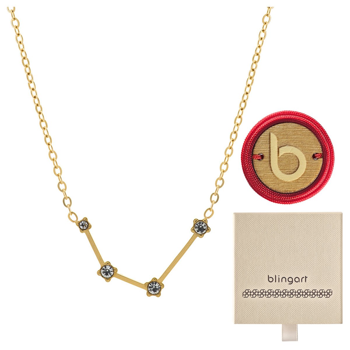 Naszyjnik łańcuszek celebrytka KONSTELACJA WODNIK