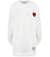 Bluzy damskie - Długa bluza sukienka oversize z naszywką sercem MARTA-XL - miniaturka - grafika 1