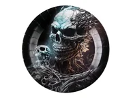 Halloween - Talerzyki Kościotrup - 22,5 cm - 10 szt. - miniaturka - grafika 1