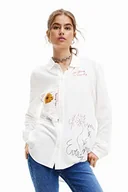 Koszulki i topy damskie - Desigual Damska koszulka Cam_Sweet Hamburgo, biały, XXL - miniaturka - grafika 1