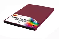 Szkolne artykuły papiernicze - Papier techniczny A4 300g bordowy 50 arkuszy - miniaturka - grafika 1