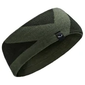 Czapki i chusty sportowe damskie - Opaska na głowę Salewa Pure AM Headband Dark Olive/5A50 - miniaturka - grafika 1