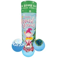 Kosmetyki do kąpieli - Bomb Cosmetics Merry Gonkmas tuba upominkowa z kulami do kąpieli 3szt - miniaturka - grafika 1
