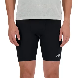 Spodnie sportowe męskie - Spodenki New Balance MS41271BK - czarne - grafika 1