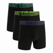 Majtki męskie - Męskie bokserki Under Armour M UA Perf Cotton 6in Rozmiar: S / Kolor: czarny/niebieski - miniaturka - grafika 1
