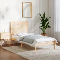 Łóżka - Łóżko z litego drewna sosnowego 100x200 cm - miniaturka - grafika 1