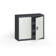 Szafy biurowe - B2B Partner Szafa metalowa, 800 x 950 x 400 mm, 1 półka, antracyt/szara 485040 - miniaturka - grafika 1