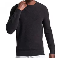 Bluzy męskie - Superdry Bluza męska z okrągłym dekoltem, Kruk Czarnej Heather, L - miniaturka - grafika 1