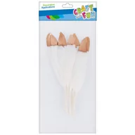 Pozostałe akcesoria dla plastyków - Craft with Fun Ozdoba dekoracyjna Piórka 10-15cm 8szt Zlot/b 20/600 - miniaturka - grafika 1
