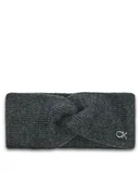 Czapki damskie - Calvin Klein Opaska materiałowa Chunky K60K612872 Czarny - miniaturka - grafika 1