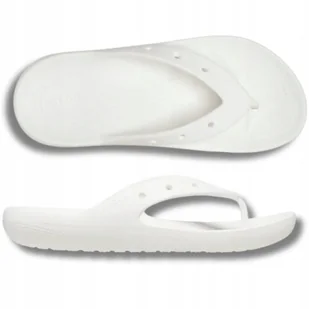 JAPONKI DAMSKIE KLAPKI CROCS CLASSIC FLIP BIAŁE ORYGINALNE 41,5 W10 - Klapki i japonki damskie - miniaturka - grafika 1