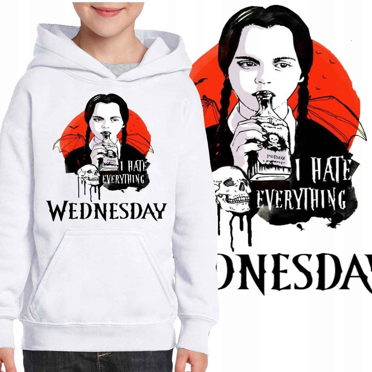 WEDNESDAY ADDAMS 3168 BLUZA DZIECIĘCA ORTEGA 116