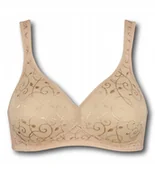 Biustonosze - Biustonosz Triumph cielisty Elegant Cotton N miękki bez fiszbin 80C - miniaturka - grafika 1
