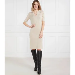 Calvin Klein Sukienka z dodatkiem wełny - Sukienki - miniaturka - grafika 1