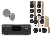 Kino domowe - Yamaha T758 V3i (czarny) + Diva 6 + 3 + 7 (dąb) + RD 260 - miniaturka - grafika 1