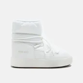 Śniegowce damskie - MOON BOOT LTRACK LOW WHITE NYLON BOOTS 80D2450080A001 - miniaturka - grafika 1