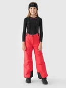 Spodnie narciarskie - Spodnie narciarskie 4F Jr 4FJWAW24TFTRF662 (kolor Czerwony) - miniaturka - grafika 1