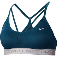 Biustonosze - Nike Indy Aeroadapt sportowy biustonosz sportowy wielokolorowa Midnight Turq/Metallic Silver S - miniaturka - grafika 1