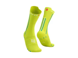 COMPRESSPORT Skarpetki rowerowe ProRacing Socks V4 Bike primerose - Skarpetki kolarskie - miniaturka - grafika 1