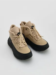 Reserved - Buty trekkingowe z ociepleniem - beżowy - Buty dla dziewczynek - miniaturka - grafika 1
