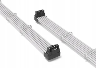 QingSea Przedłużacz przewód kątowy 90 stopni 12VHPWR TYP A 12+4 Pin 16 AWG Biały QingSea - Kable komputerowe i do monitorów - miniaturka - grafika 1