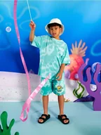 Spodnie i spodenki dla chłopców - Sinsay - Szorty SpongeBob - green spruce - miniaturka - grafika 1
