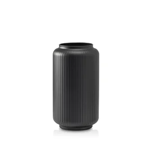 Wazon szklany ryflowany czarny black form - Wazony i flakony - miniaturka - grafika 1