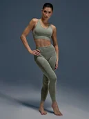 Legginsy - 4F Legginsy do jogi i pilatesu bezszwowe damskie - zielone M/L - miniaturka - grafika 1