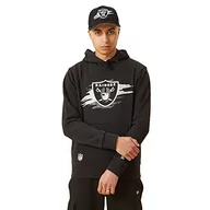 Bluzy męskie - New Era Męska bluza z kapturem Las Vegas Raiders, blkgra, XXL - miniaturka - grafika 1