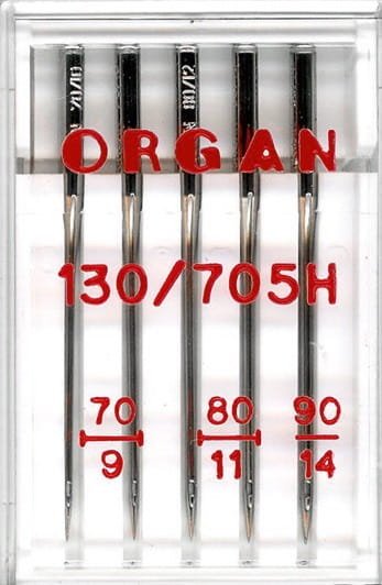 Igły półpłaskie ORGAN 130/705H uniwersalne 70-90 5szt