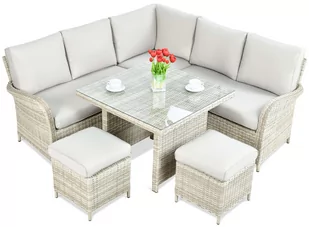 Narożnik Technorattan Ventura Beige - Meble ogrodowe - miniaturka - grafika 1